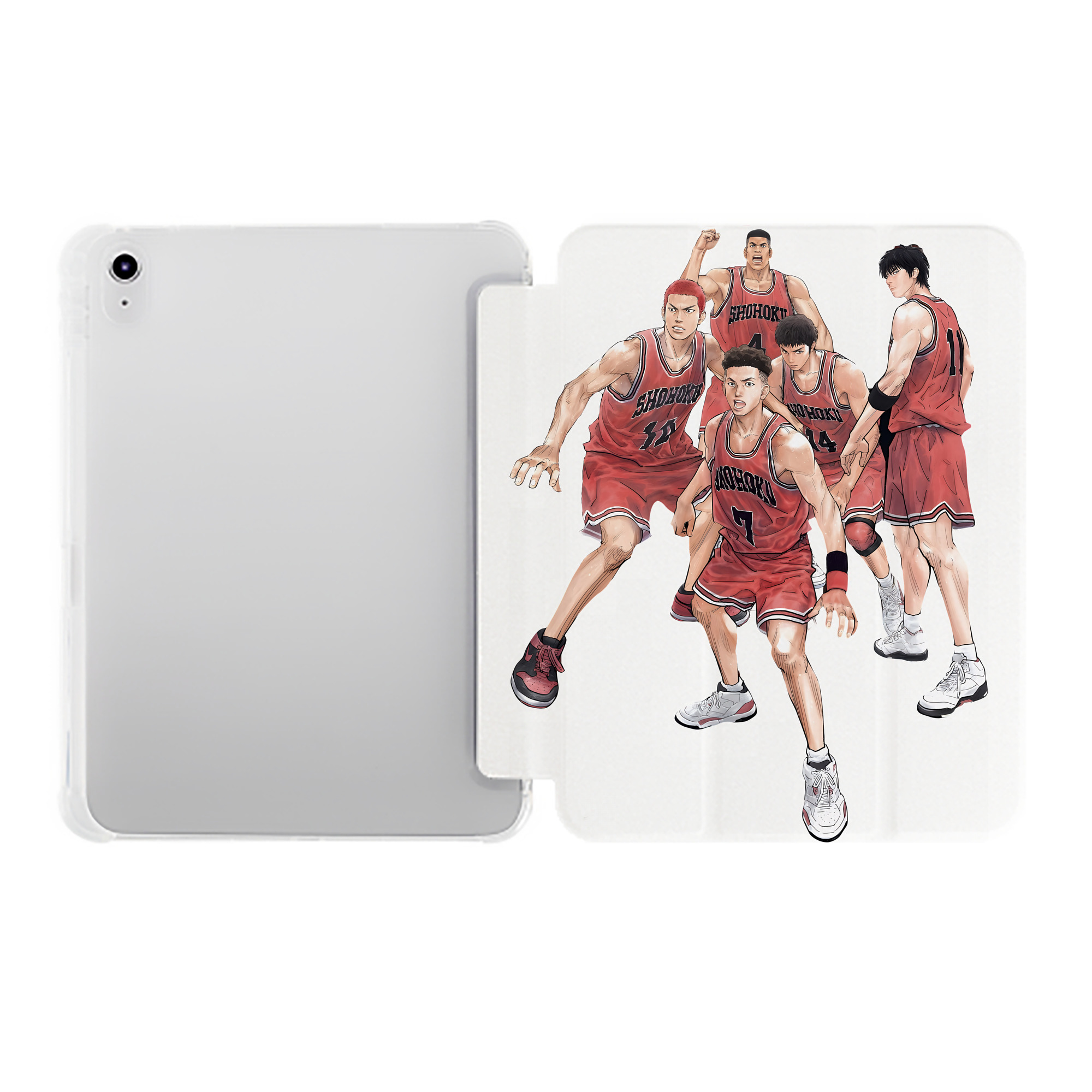 （画像用） SLAM DUNK／スラムダンク IPad ケース ペン収納付き 三つ折りスタンド PUレザー×シリコン 対応機種9.5/10.5/10.9インチ